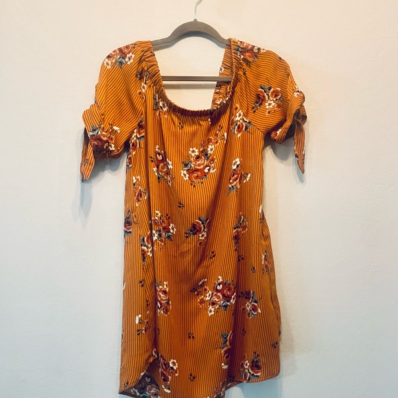 Burnt orange baby doll floral print - Picture 4 of 4